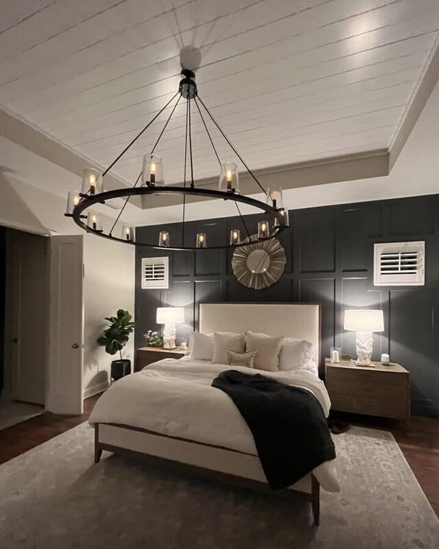 Staged master bedroom near St. Augustine FL